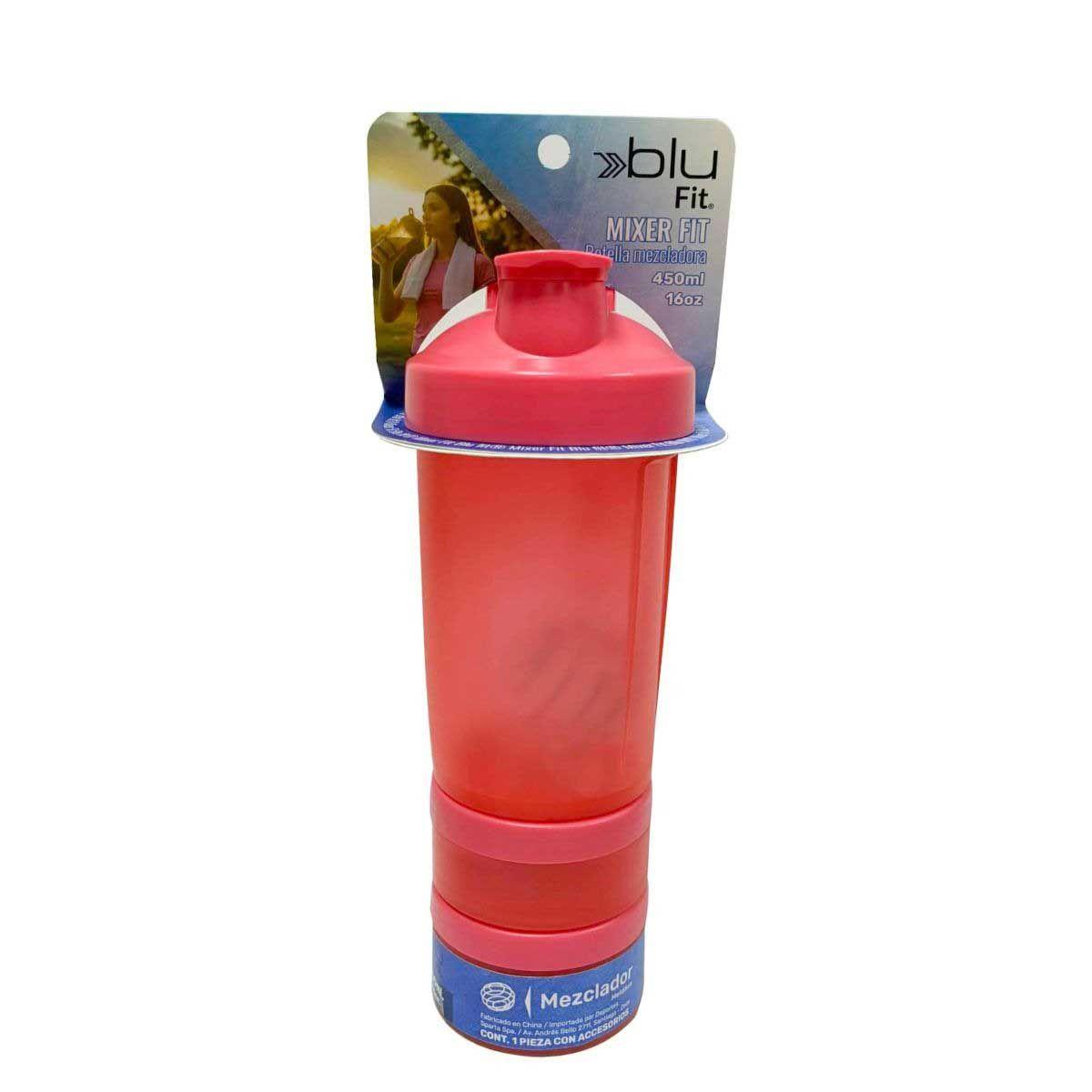 Botella Mixer Blu Fit Rosado 450 ml-3