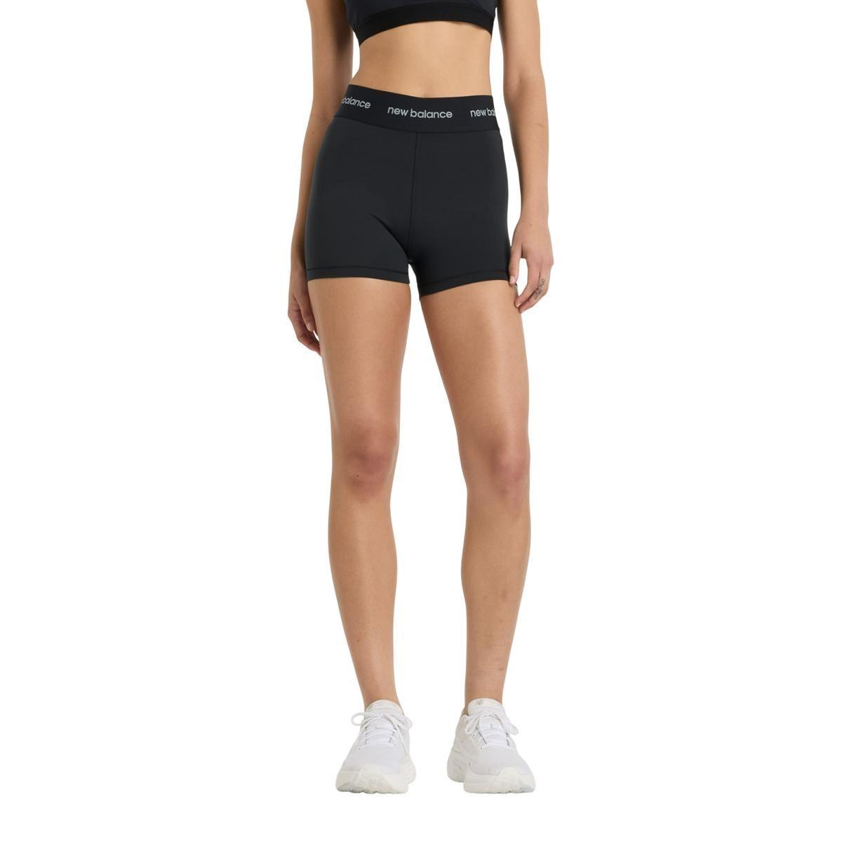 Calzas Cortas Running Mujer New Balance Sleek High Negra-0