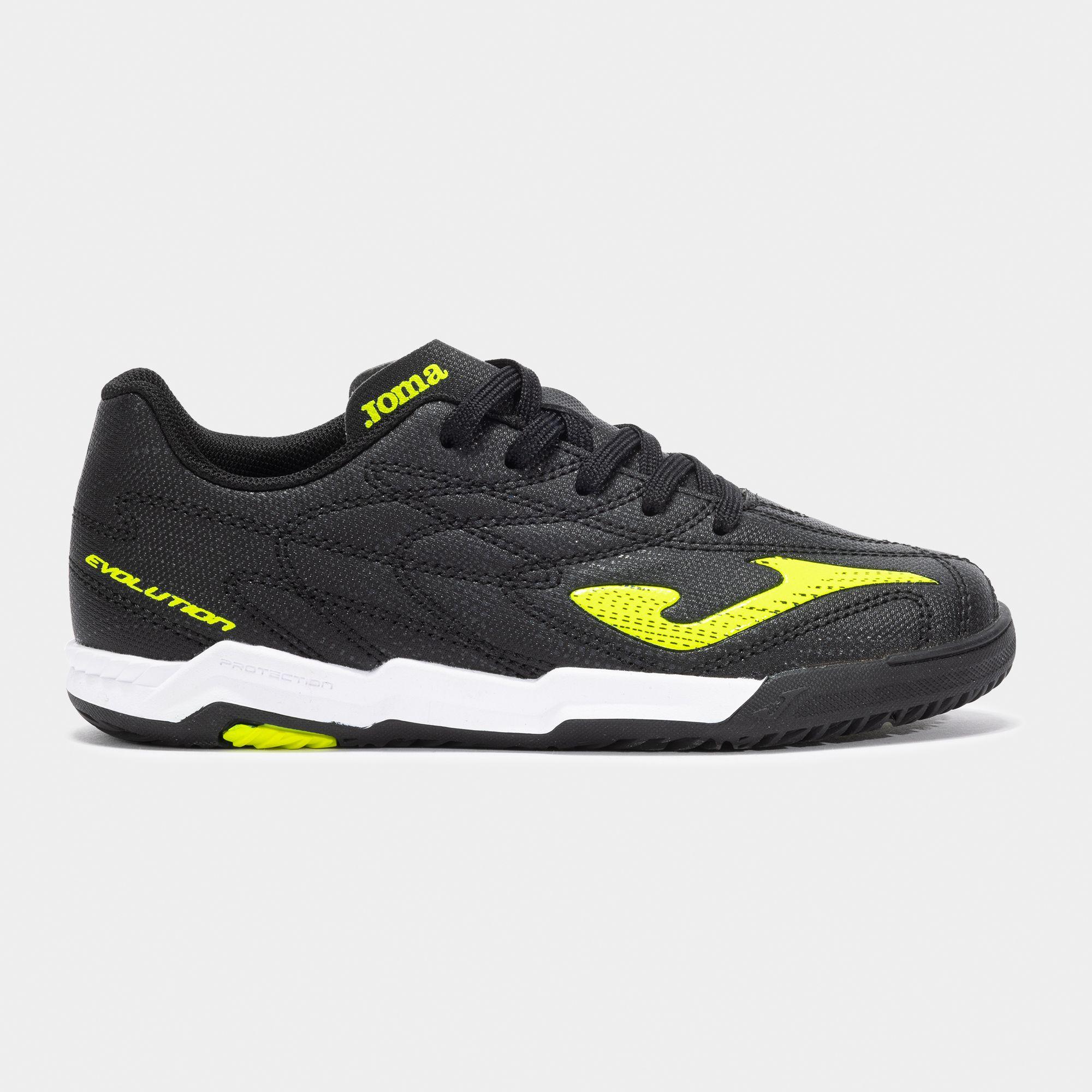 Zapatillas Fútbol Niños Joma Evolution 2502 FG Negra-0