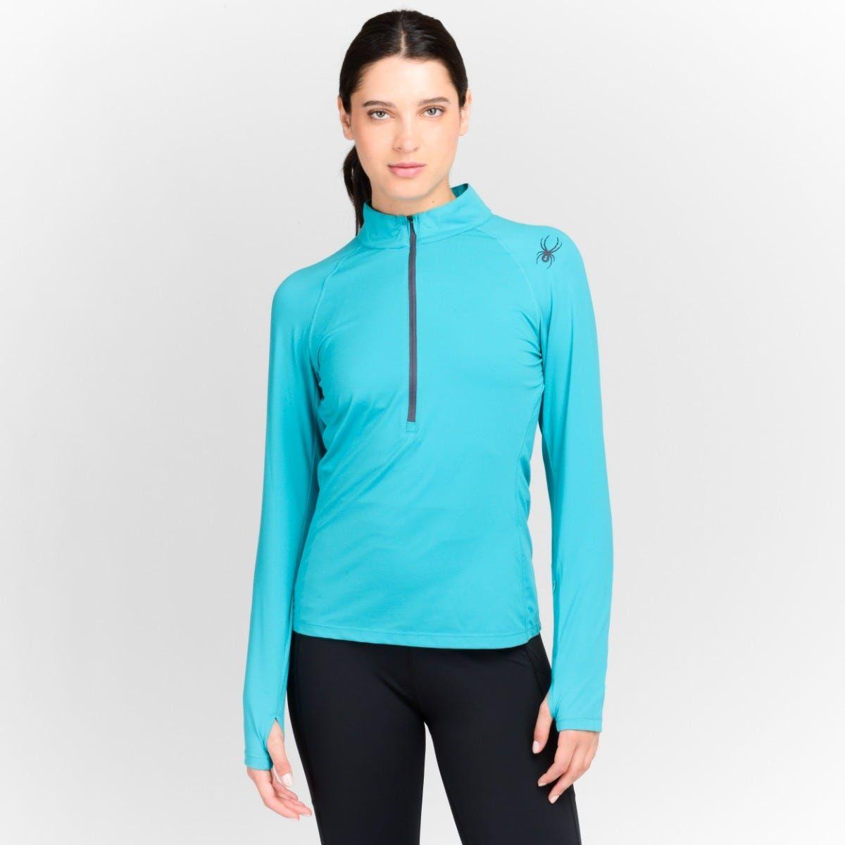 Polerón Entrenamiento Mujer Spyder Andes Turquesa-0