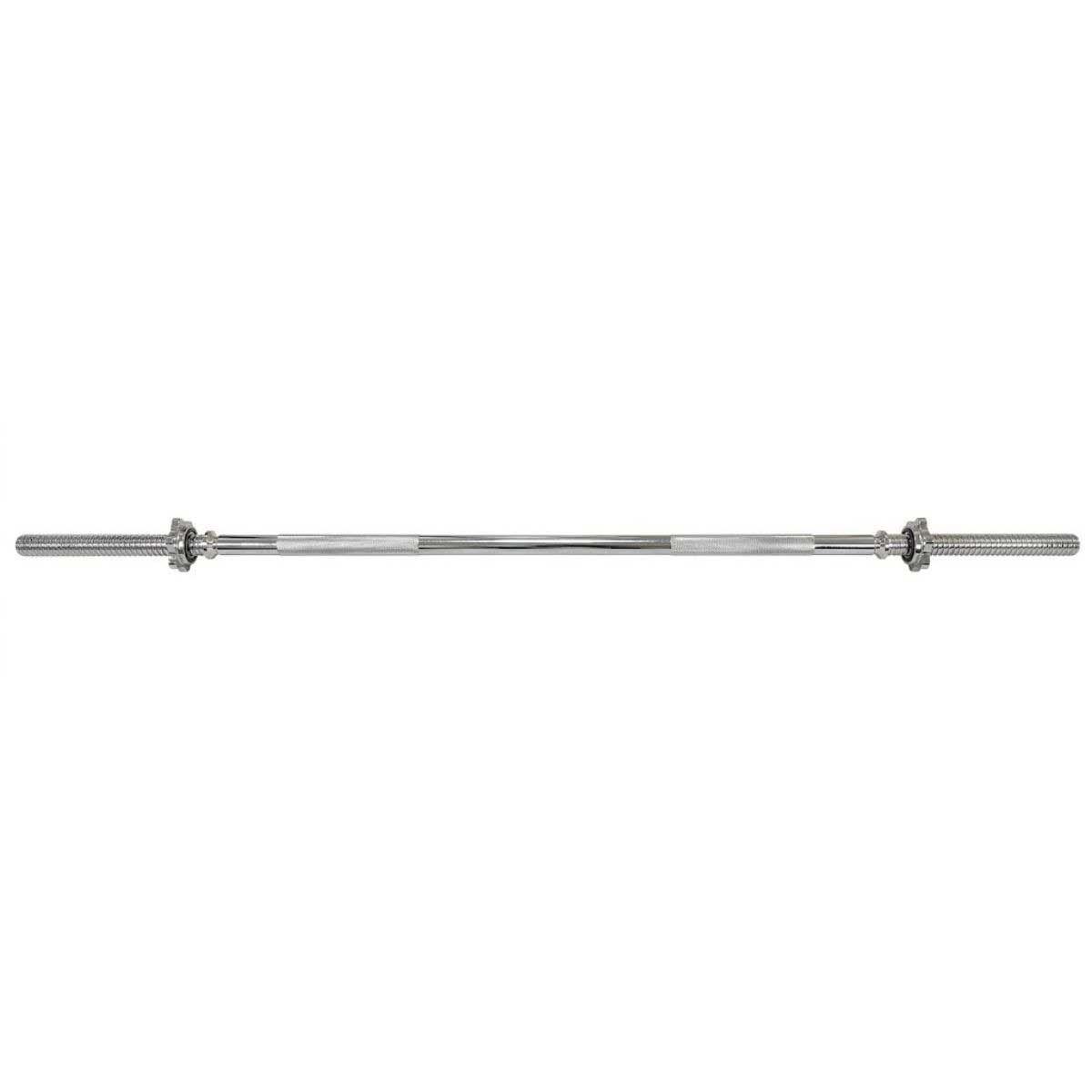 Barra recta larga Blu Fit acero cromado collares rosca 180cm-0