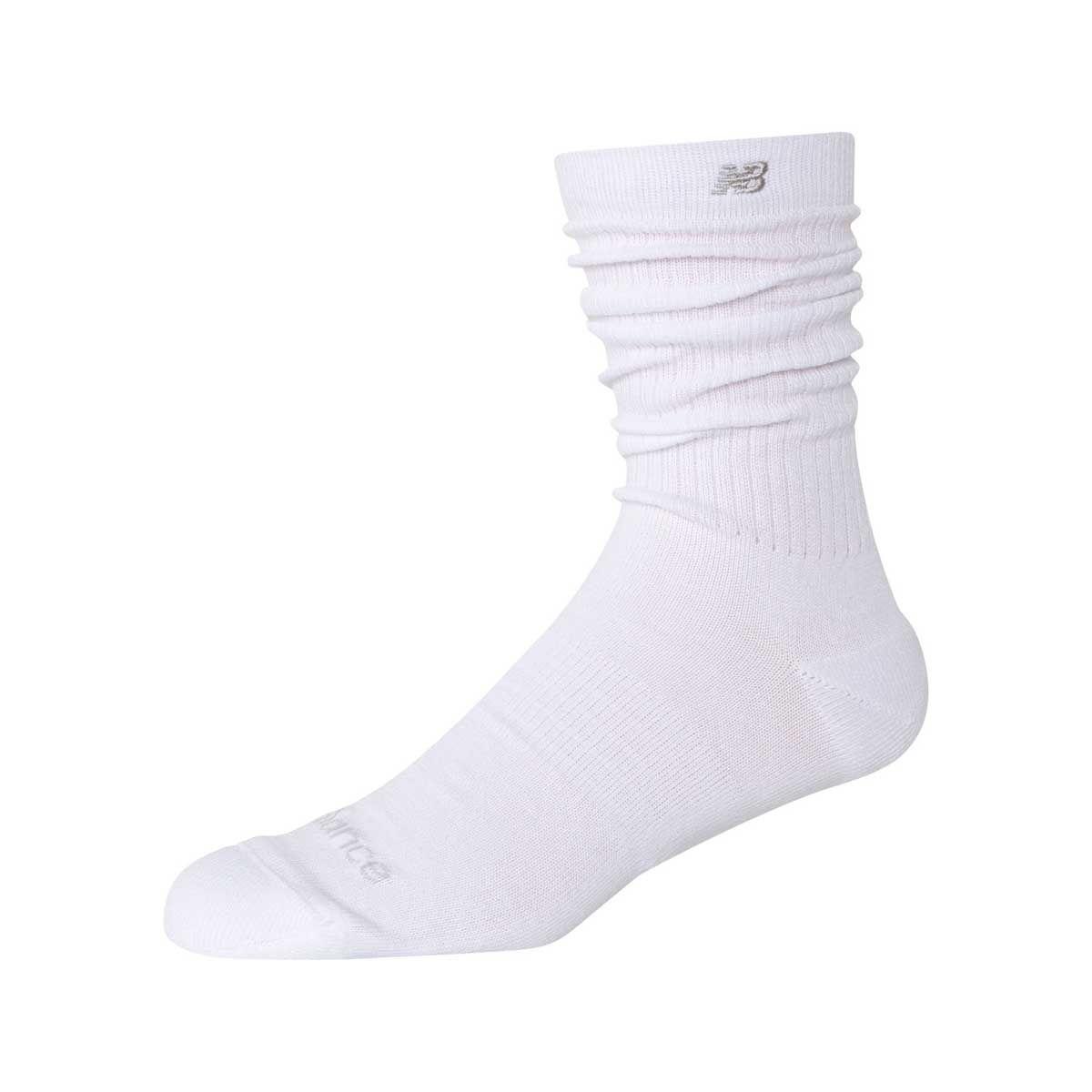 Calcetines Unisex New Balance Active Slouchy Crew Blanco-0