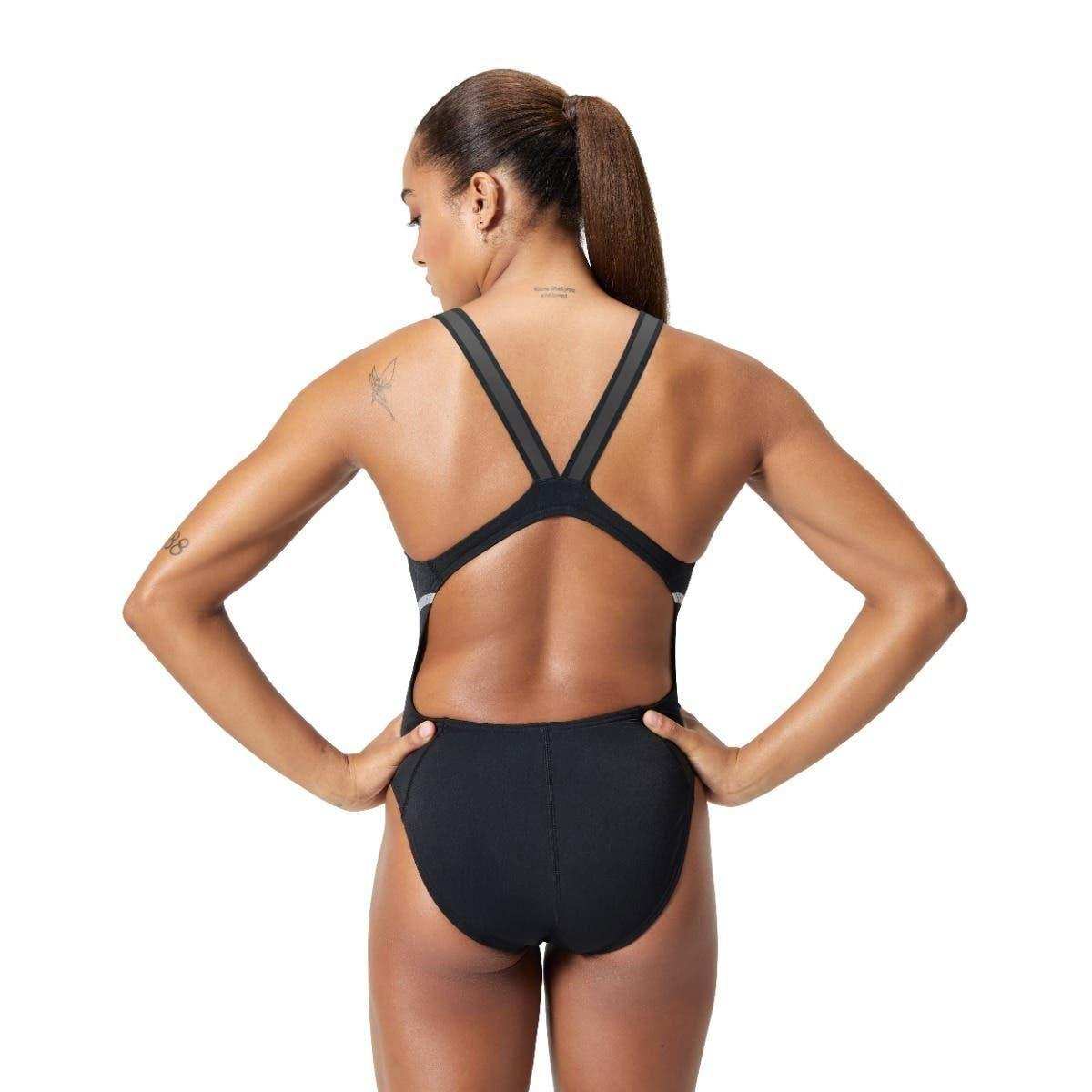 Traje de Baño Natación Mujer Speedo V Class Movement Negro-2