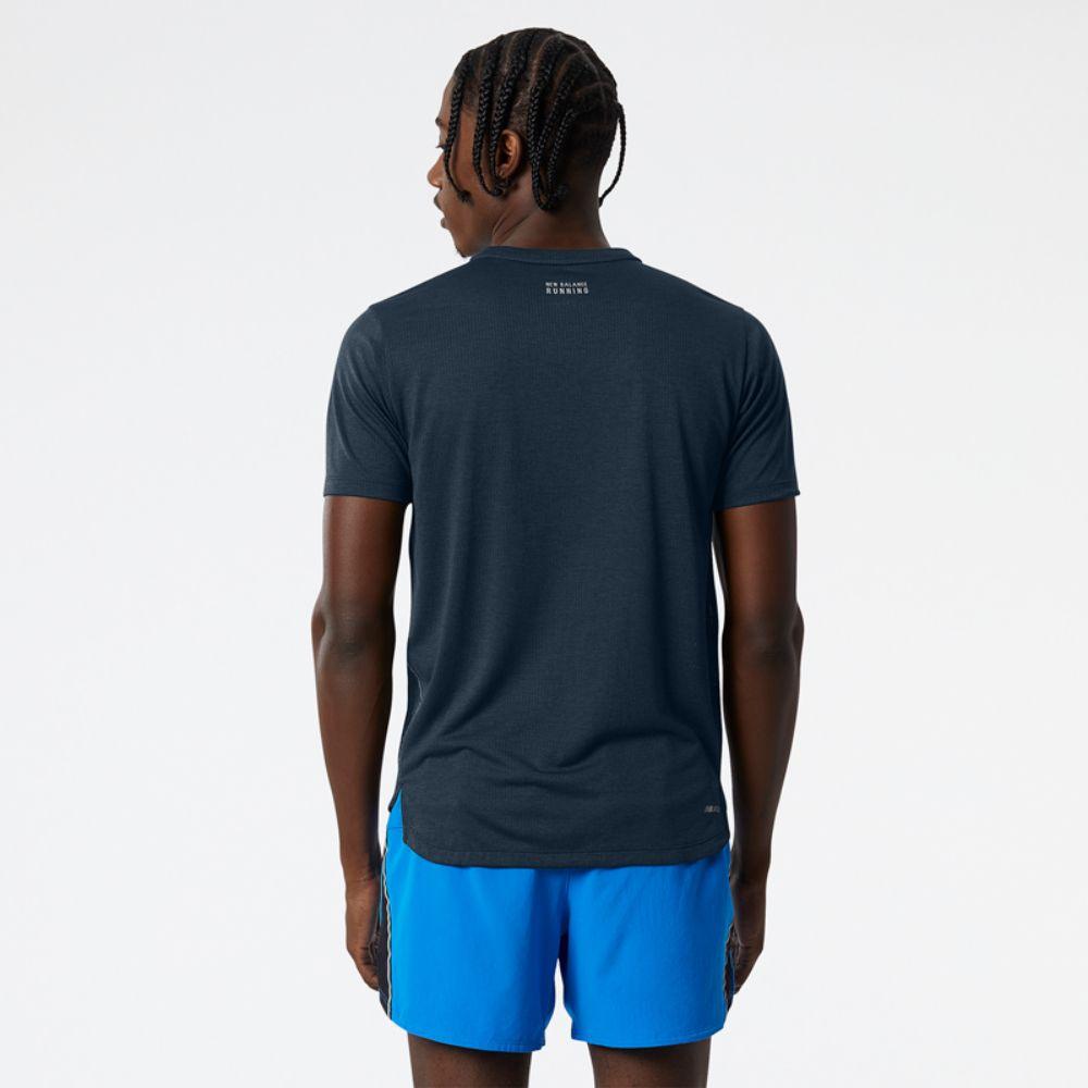 Polera Running Hombre New Balance Impact Run Gris Oscuro-2
