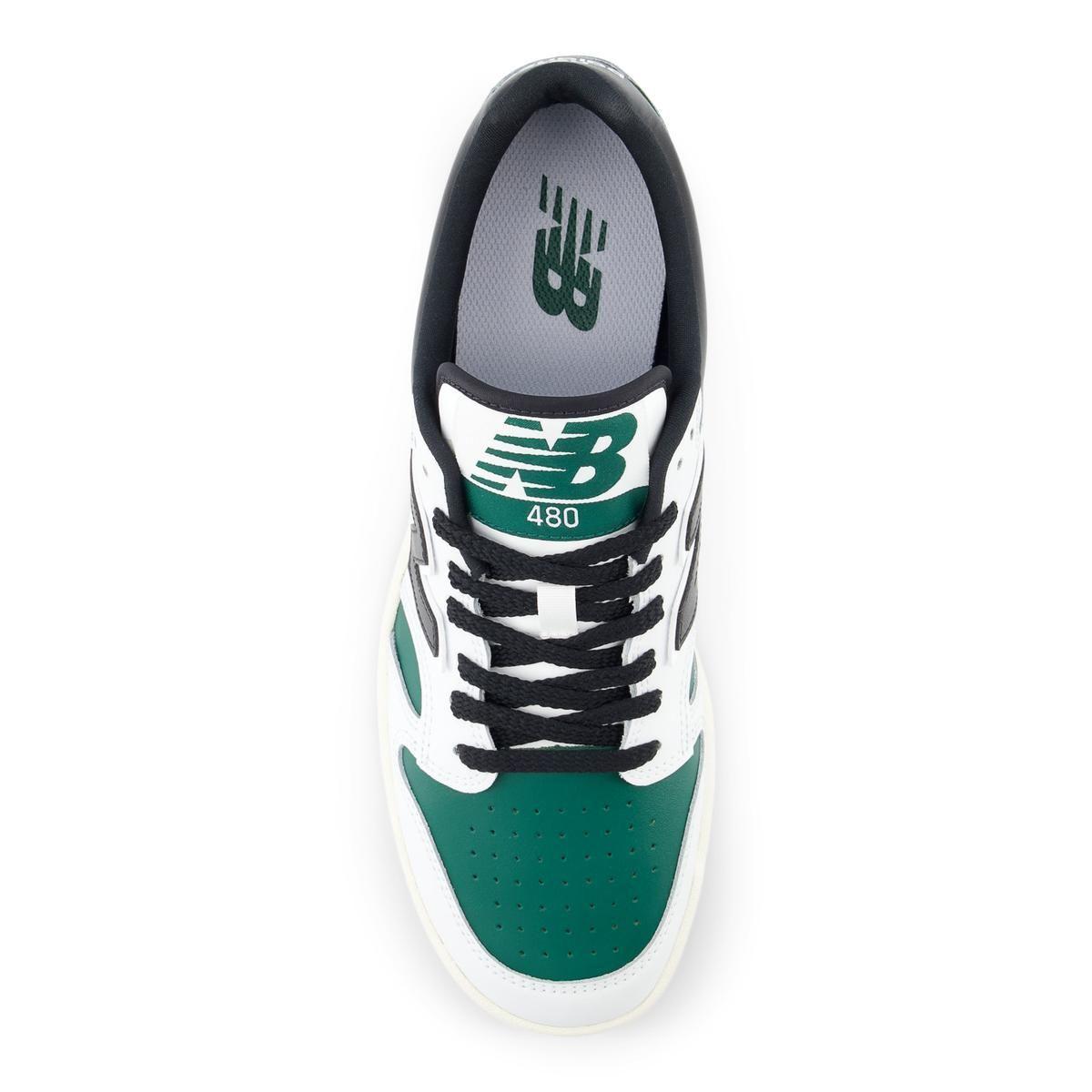 Zapatillas Urbanas Hombre New Balance 480 Blanca/Verde-2