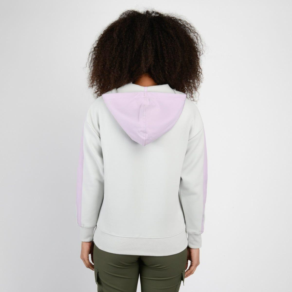 Polerón Entrenamiento Mujer Spyder Hoodie Sport Gris-1