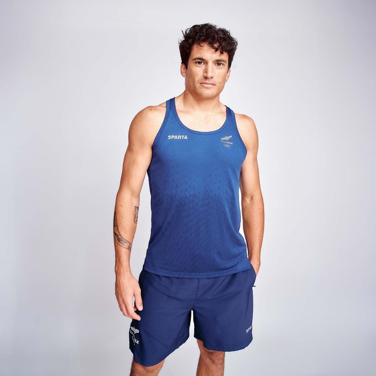 Polera Sin Mangas Entrenamiento Hombre Sparta Team Chile A-0