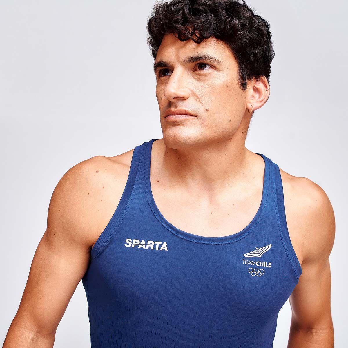 Polera Sin Mangas Entrenamiento Hombre Sparta Team Chile A-3