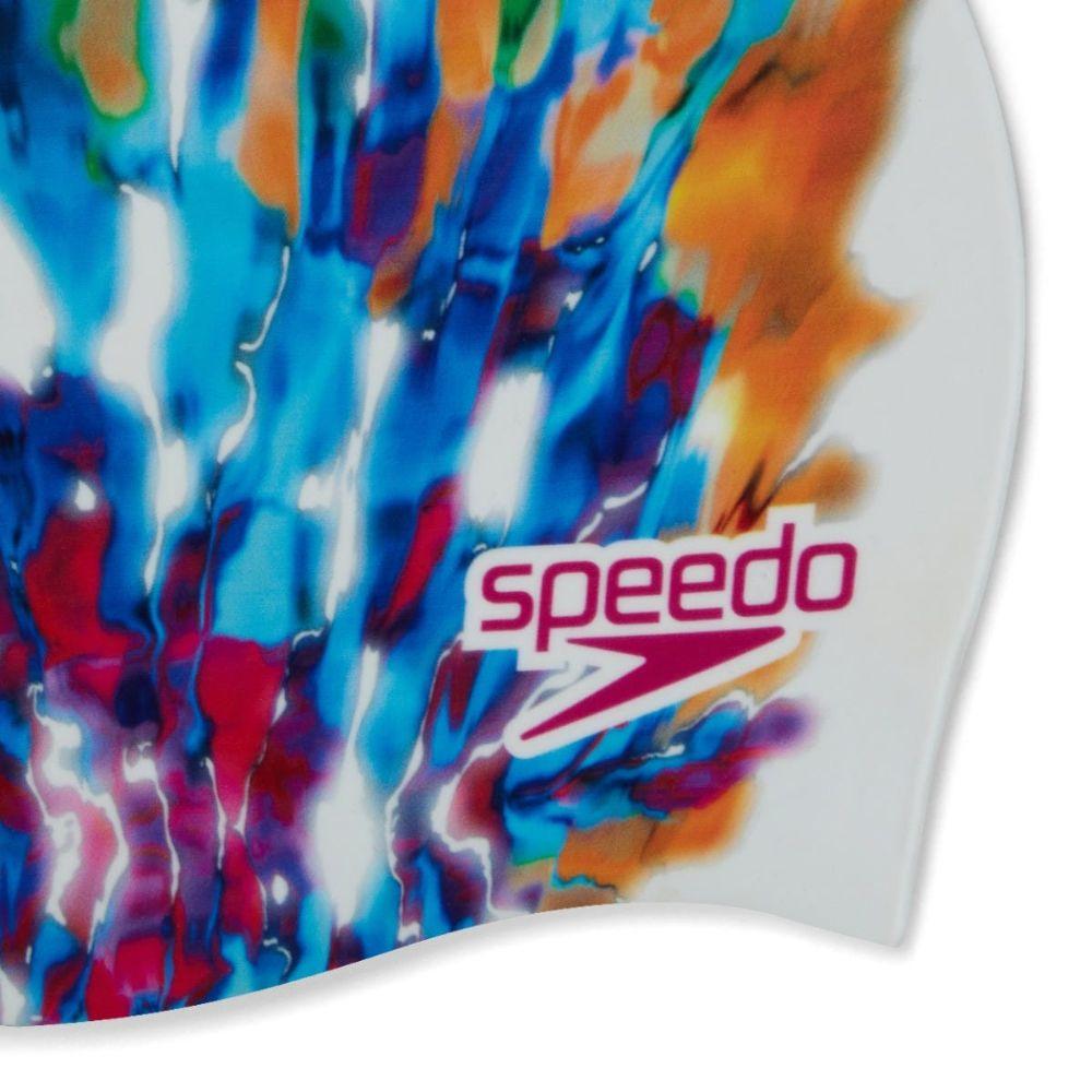 Gorro Natación Speedo Digital Printed Cap Blanco-2