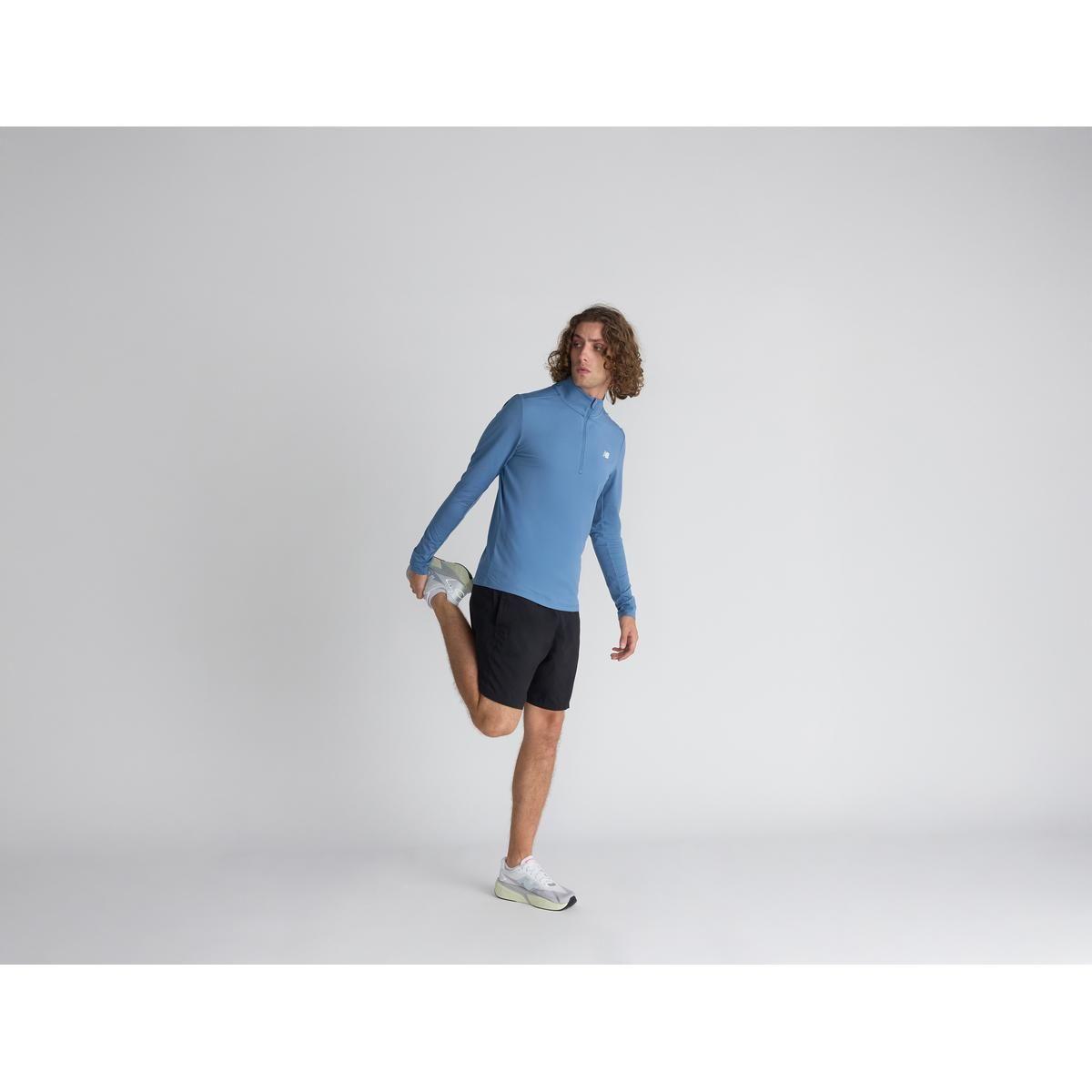 Poleron Hombre New Balance Space Dye 1/4 Celeste-4