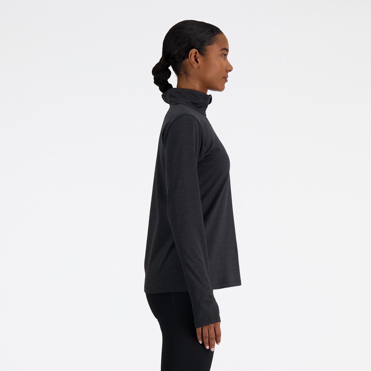Polerón Running Mujer New Balance Sport Essentials Negro-2