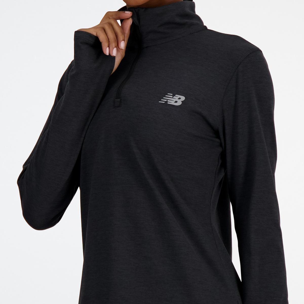 Polerón Running Mujer New Balance Sport Essentials Negro-3