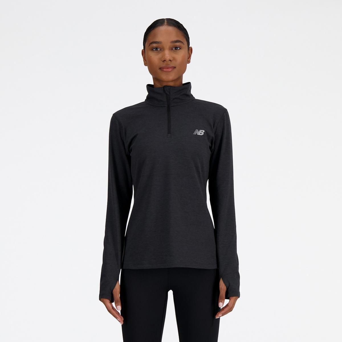 Polerón Running Mujer New Balance Sport Essentials Negro-4
