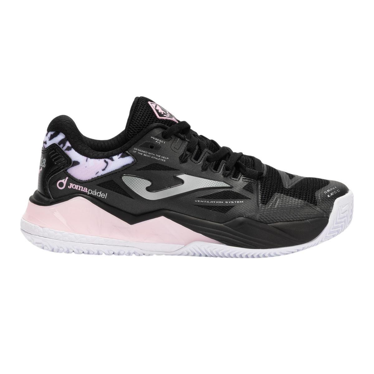 Zapatillas Pádel Mujer Joma Spin Negra-0