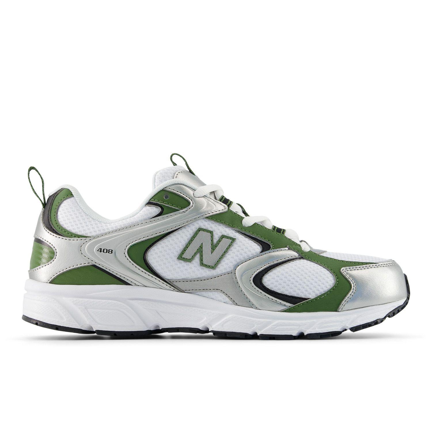 Zapatillas Urbanas Unisex New Balance 408 Blancas/Verde-0