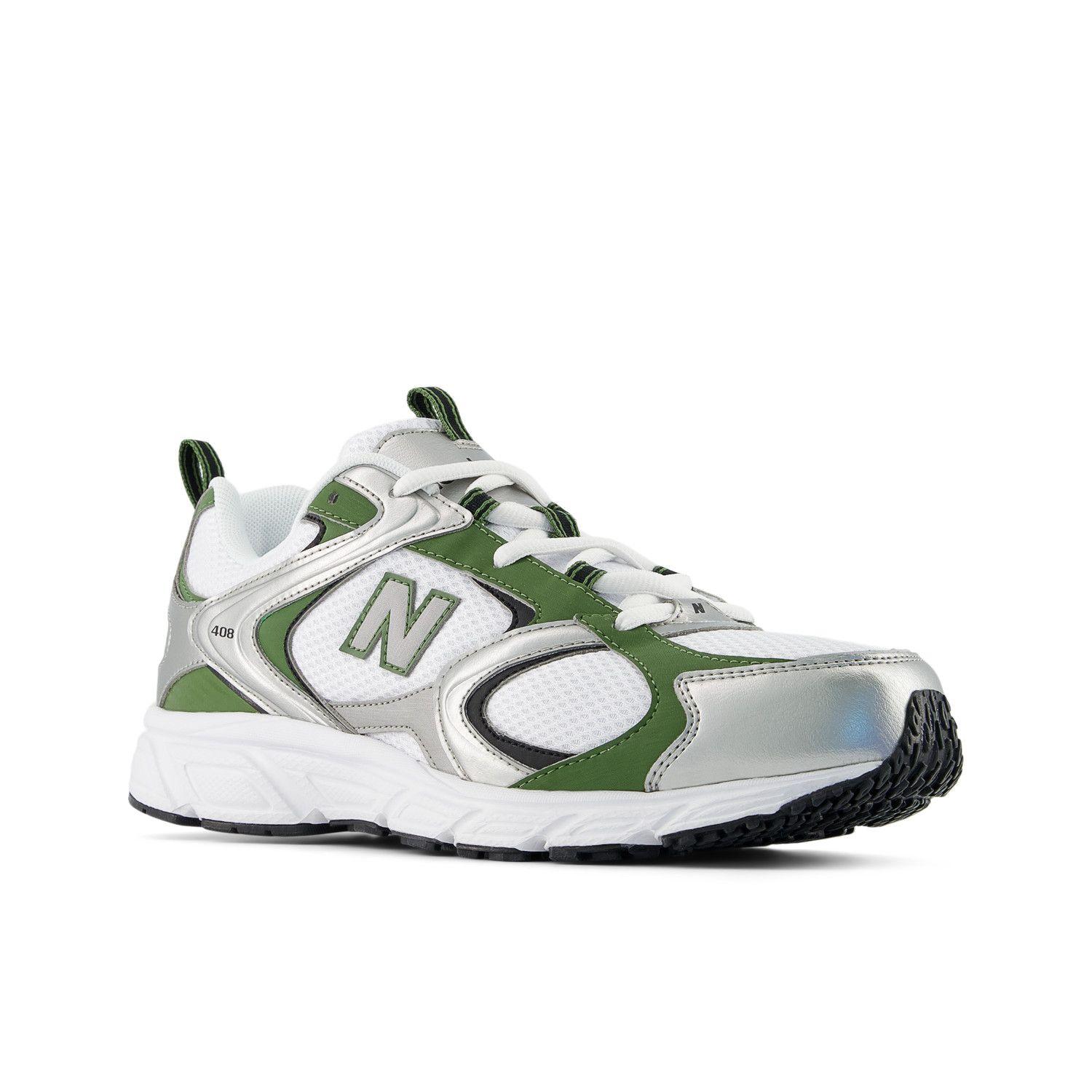Zapatillas Urbanas Unisex New Balance 408 Blancas/Verde-2