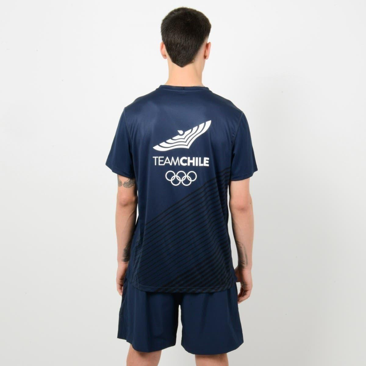 Polera Running Hombre Sparta Team Chile Azul-2