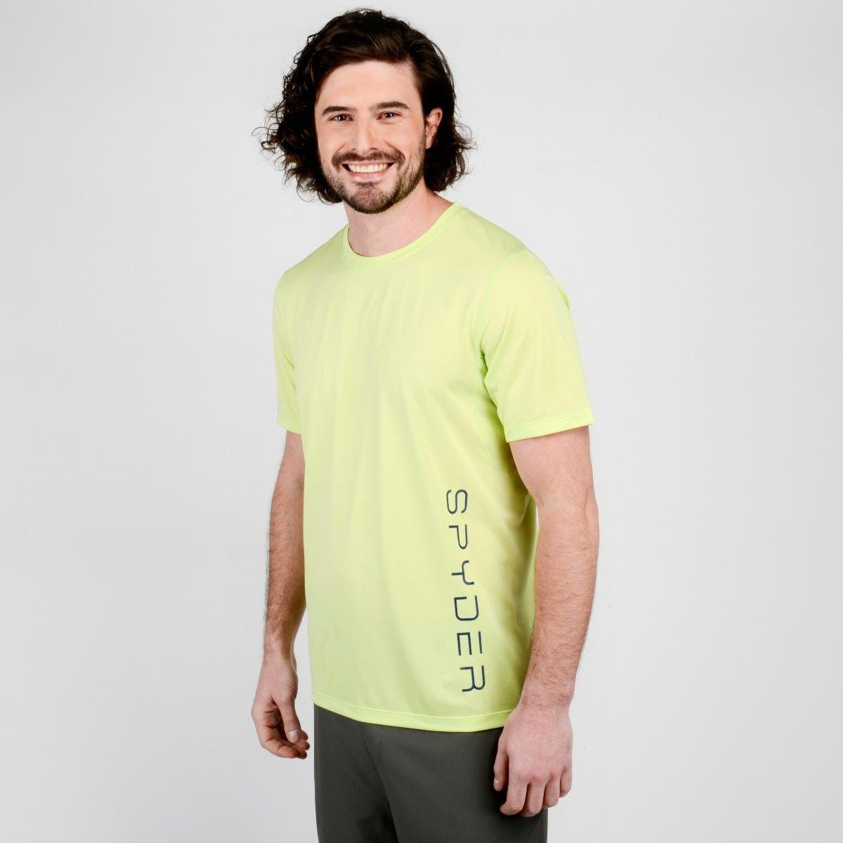Polera Outdoor Hombre Spyder Sport Gandola Amarilla-0