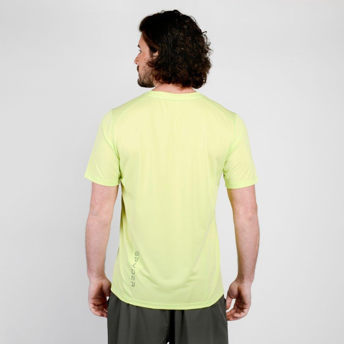 Polera Outdoor Hombre Spyder Sport Gandola Amarilla-1