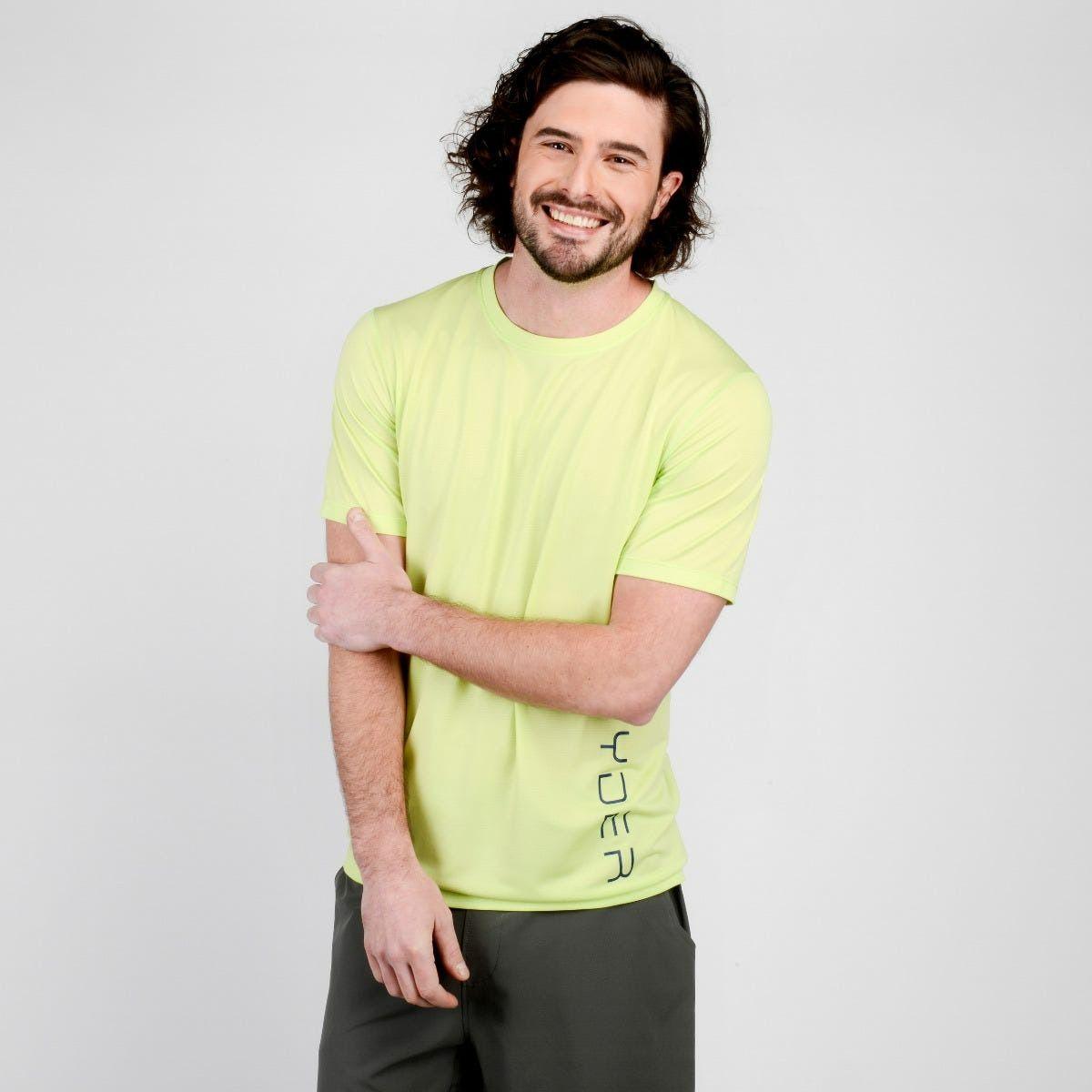 Polera Outdoor Hombre Spyder Sport Gandola Amarilla-2