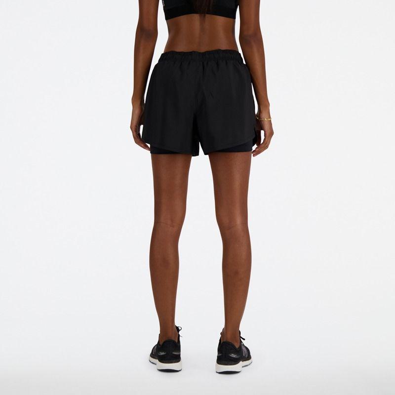 Short Running Mujer New Balance Sport Essentials 2en 1 Negro-1