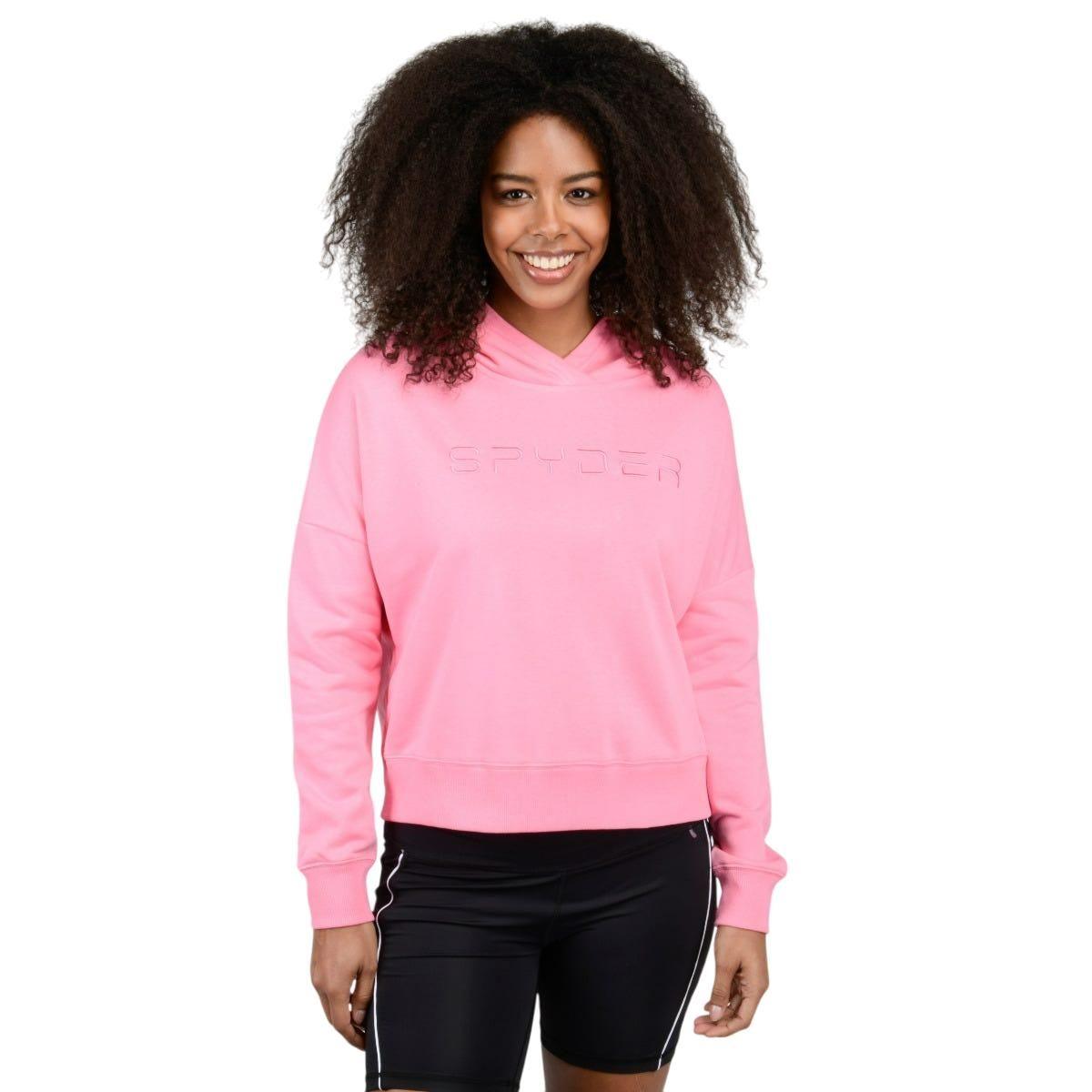 Polerón Entrenamiento Mujer Spyder Hoodie Nordic Rosado-0
