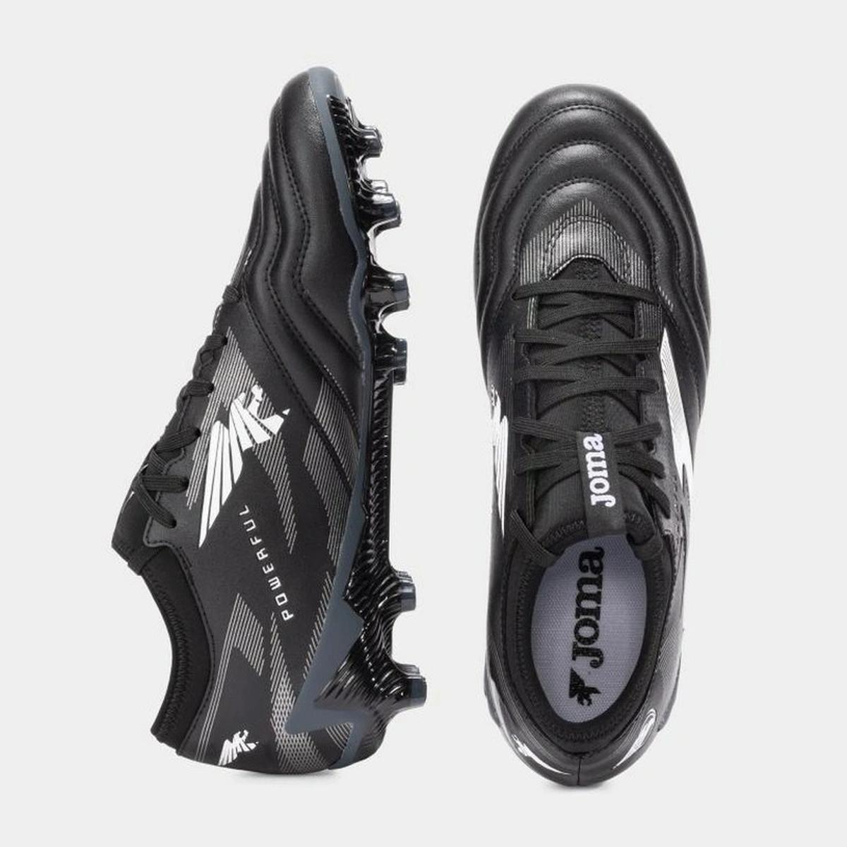 Zapatillas Fútbol Hombre Joma Powerful 25 FG Negra-2