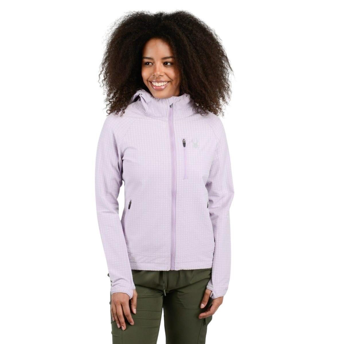 Chaqueta Outdoor Mujer Spyder Liviana Hoodie Lila-0