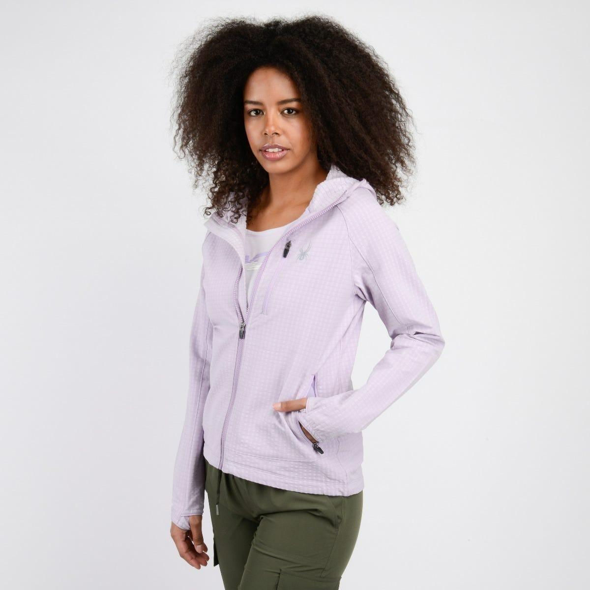 Chaqueta Outdoor Mujer Spyder Liviana Hoodie Lila-2