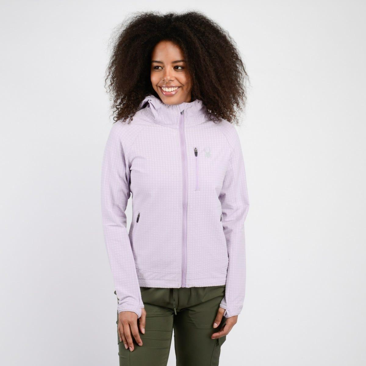 Chaqueta Outdoor Mujer Spyder Liviana Hoodie Lila-3