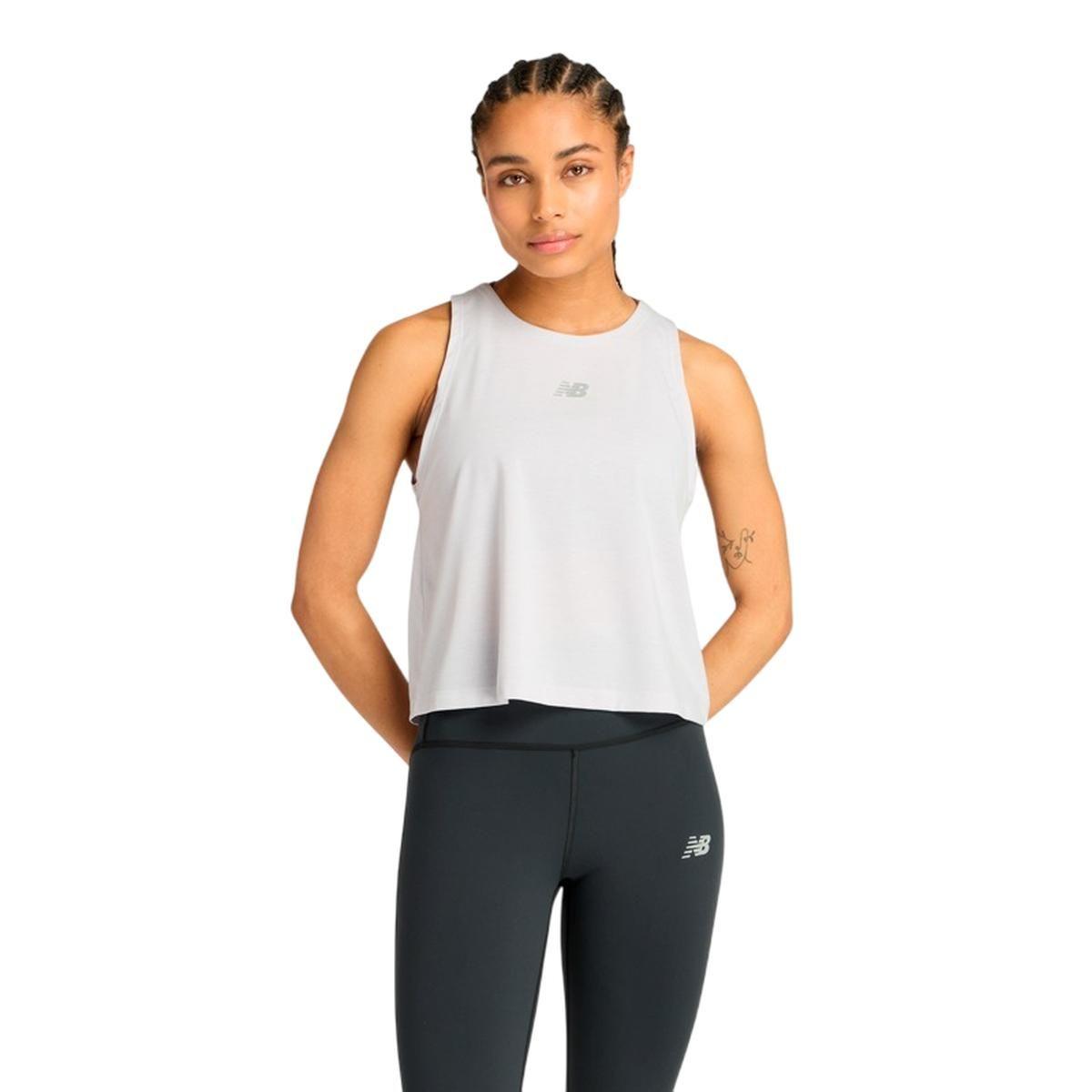 Polera Sin Mangas Entrenamiento Mujer New Balance Gris-0