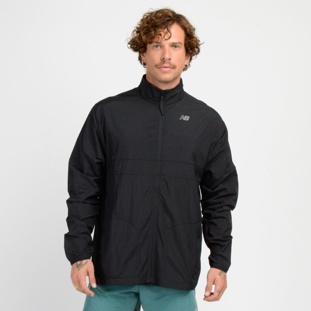 Cortaviento Running Hombre New Balance Negro-0