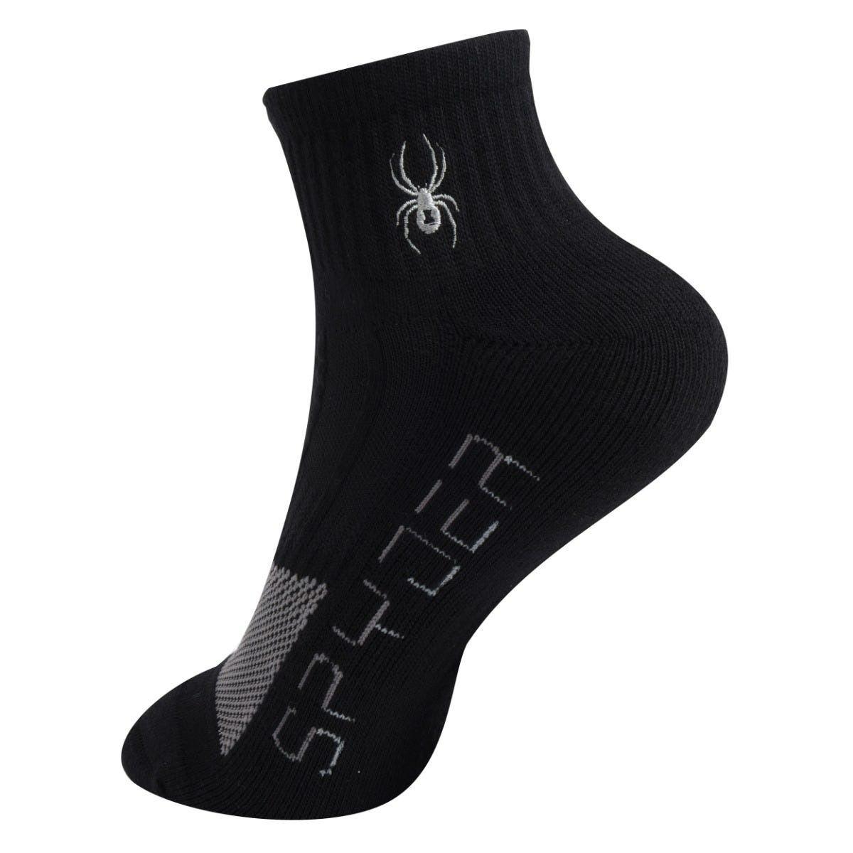 Calcetines 2 Pares Entrenamiento Unisex Spyder Crew Negro-2