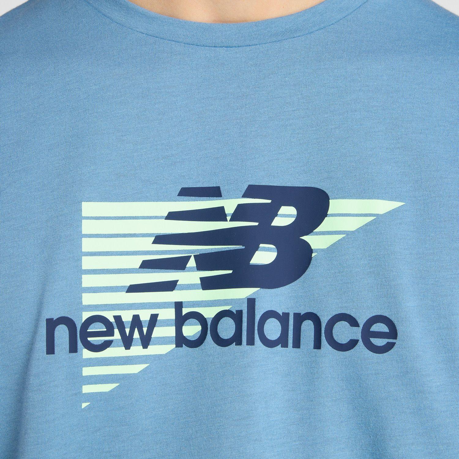 Polera Lifestyle Hombre New Balance Athletics Celeste-3