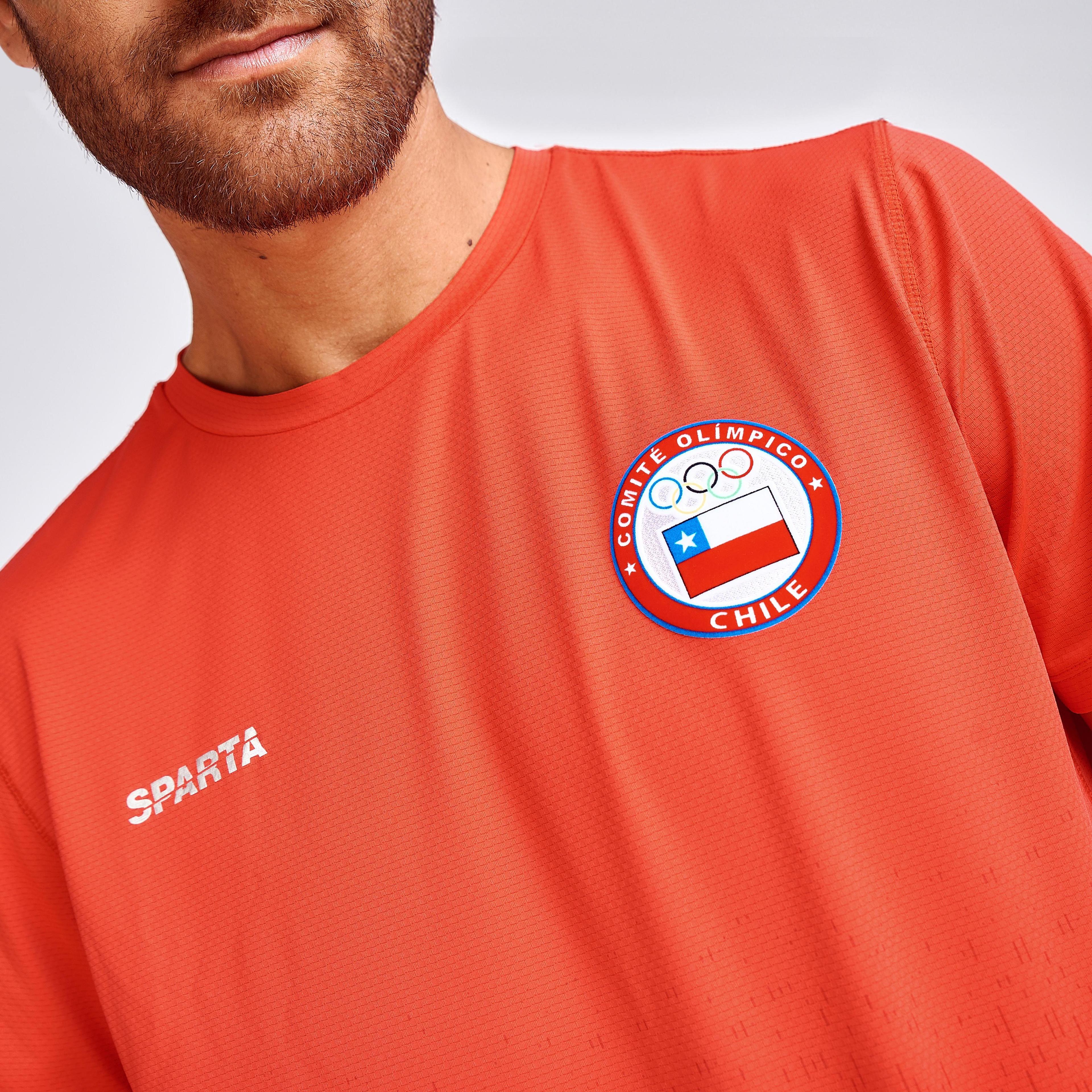 Polera Entrenamiento Hombre Sparta Team Chile Roja-2