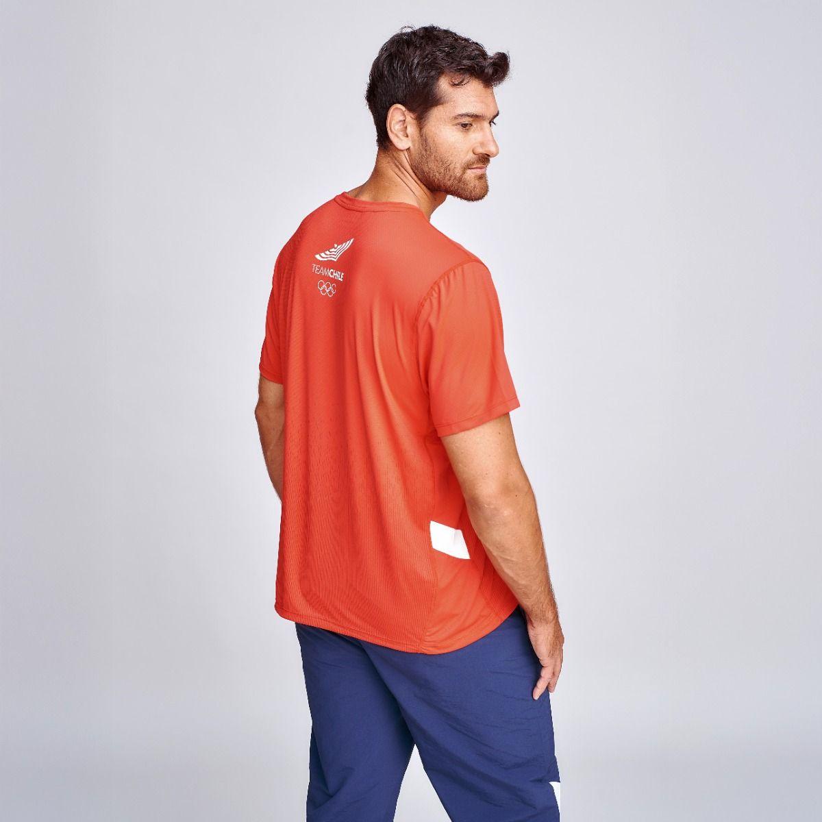 Polera Entrenamiento Hombre Sparta Team Chile Roja-3