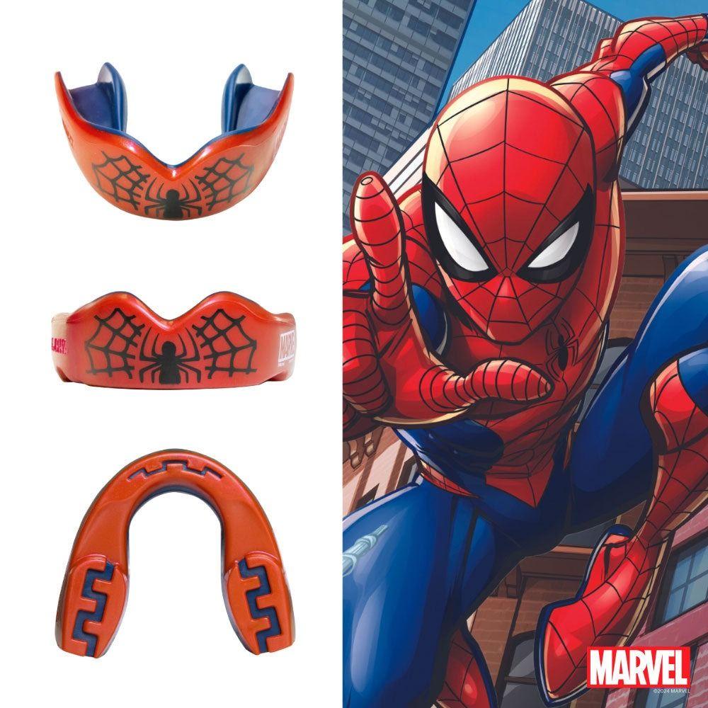 Protector Bucal Hombre Safejawz Marvel Spider Man Rojo-2
