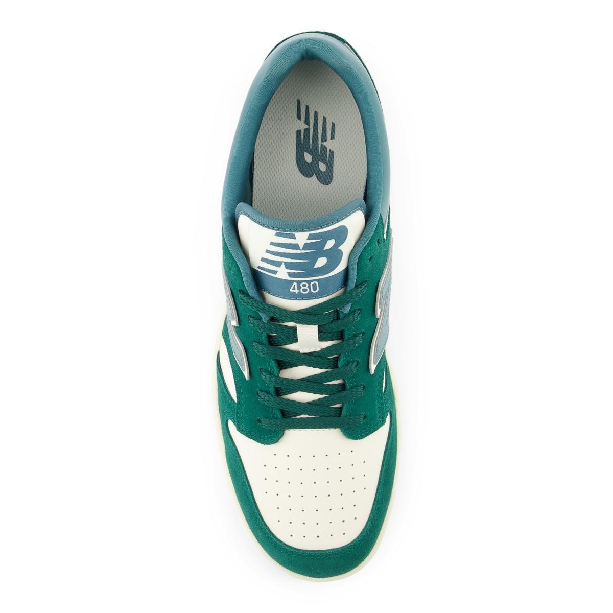 Zapatillas Urbanas Hombre New Balance 480 Verde/Blanca-2