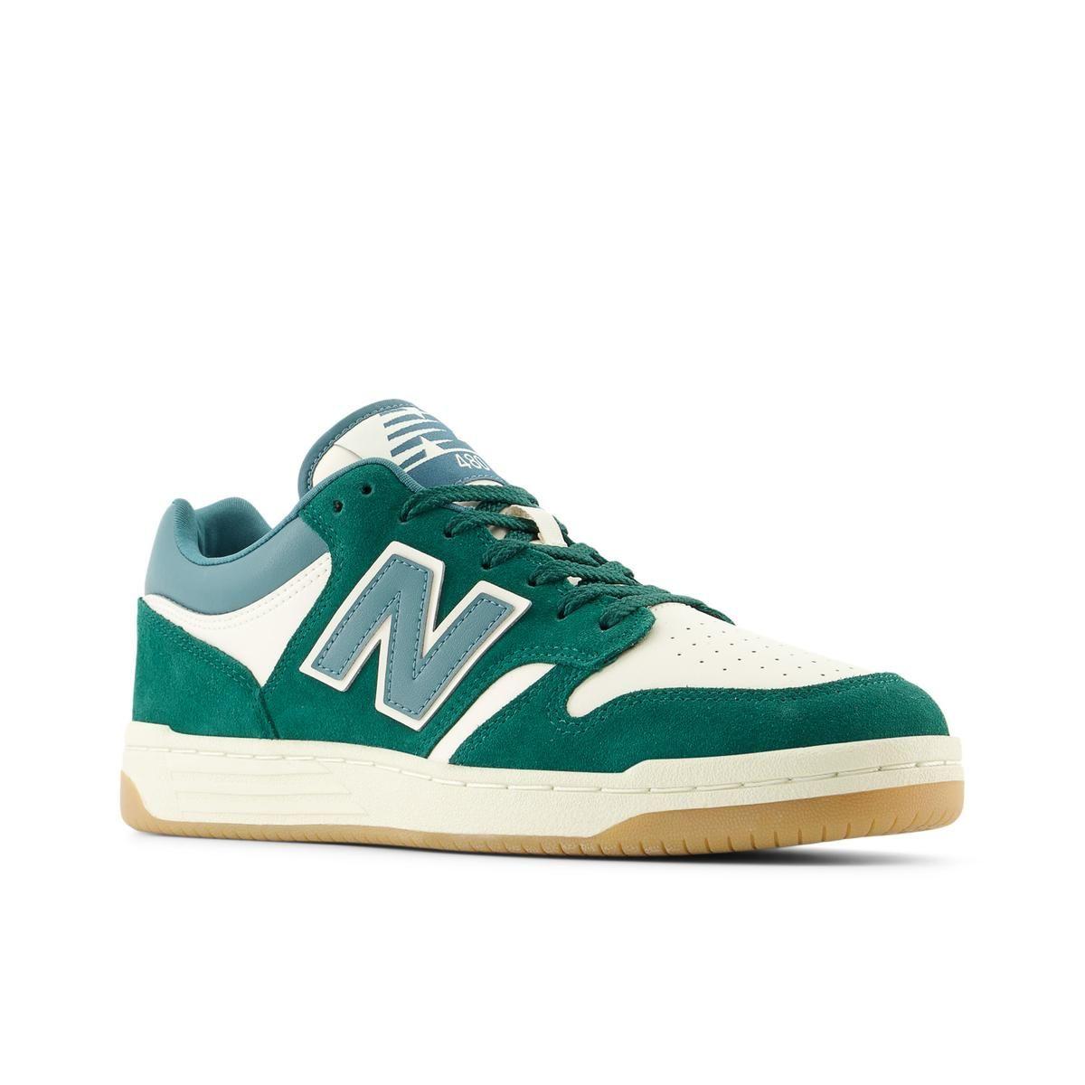 Zapatillas Urbanas Hombre New Balance 480 Verde/Blanca-3