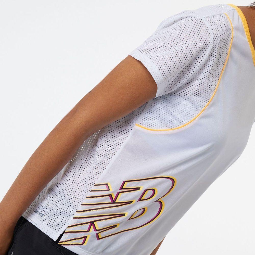 Polera Running Mujer New Balance Fast Flight Blanco-3