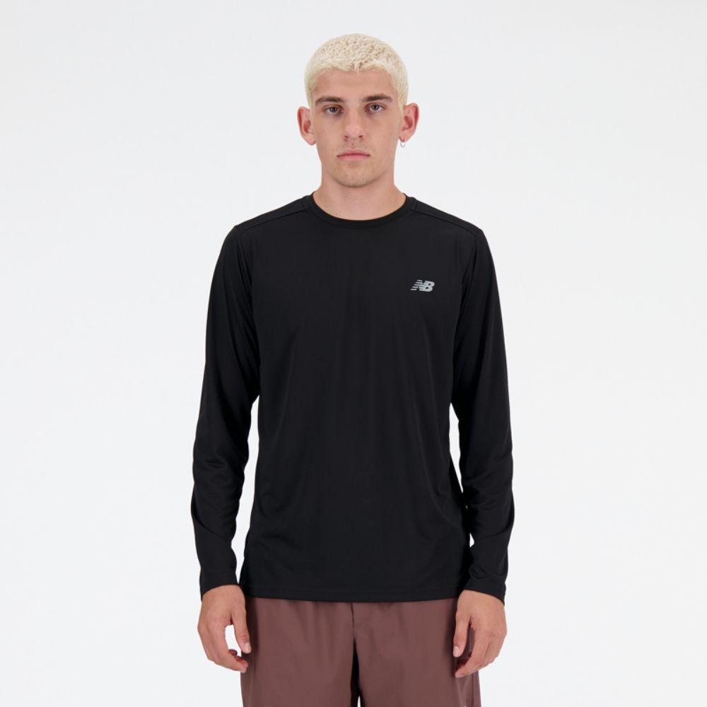 Polera Manga Larga Hombre New Balance  Negro-0