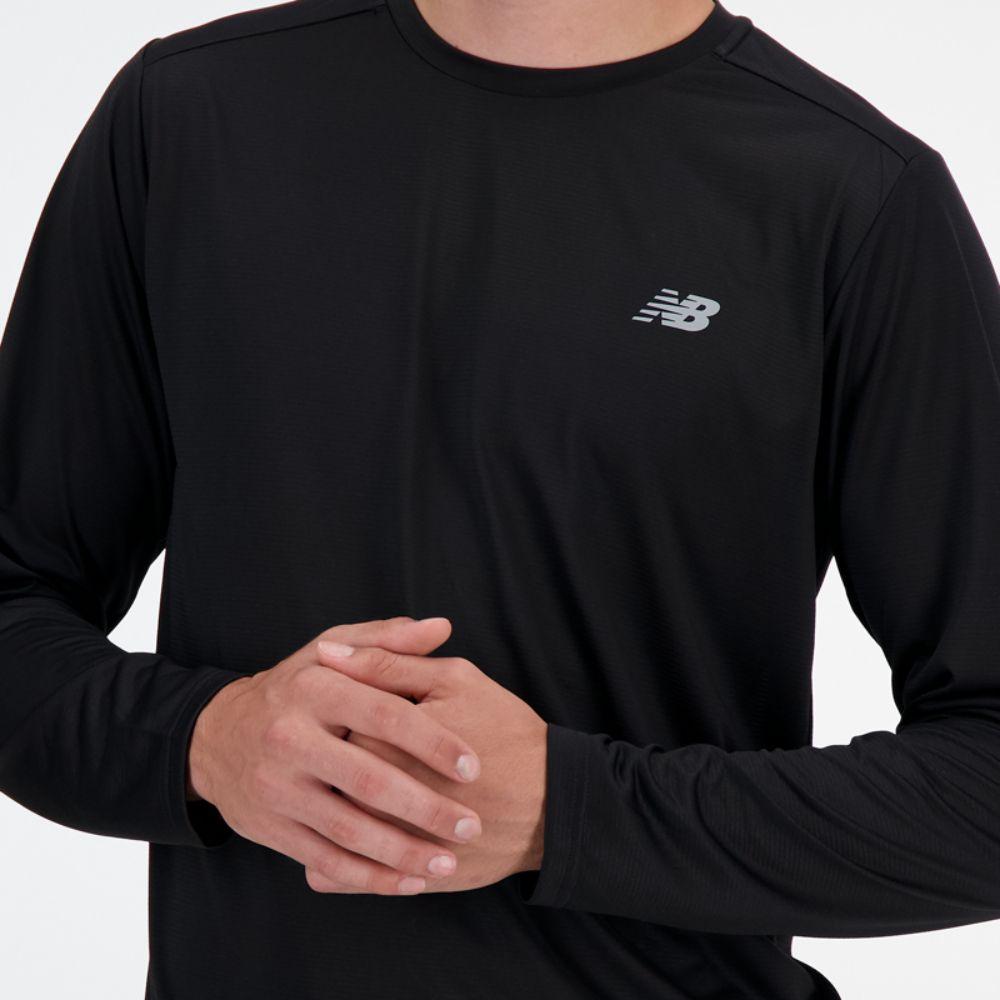 Polera Manga Larga Hombre New Balance  Negro-3