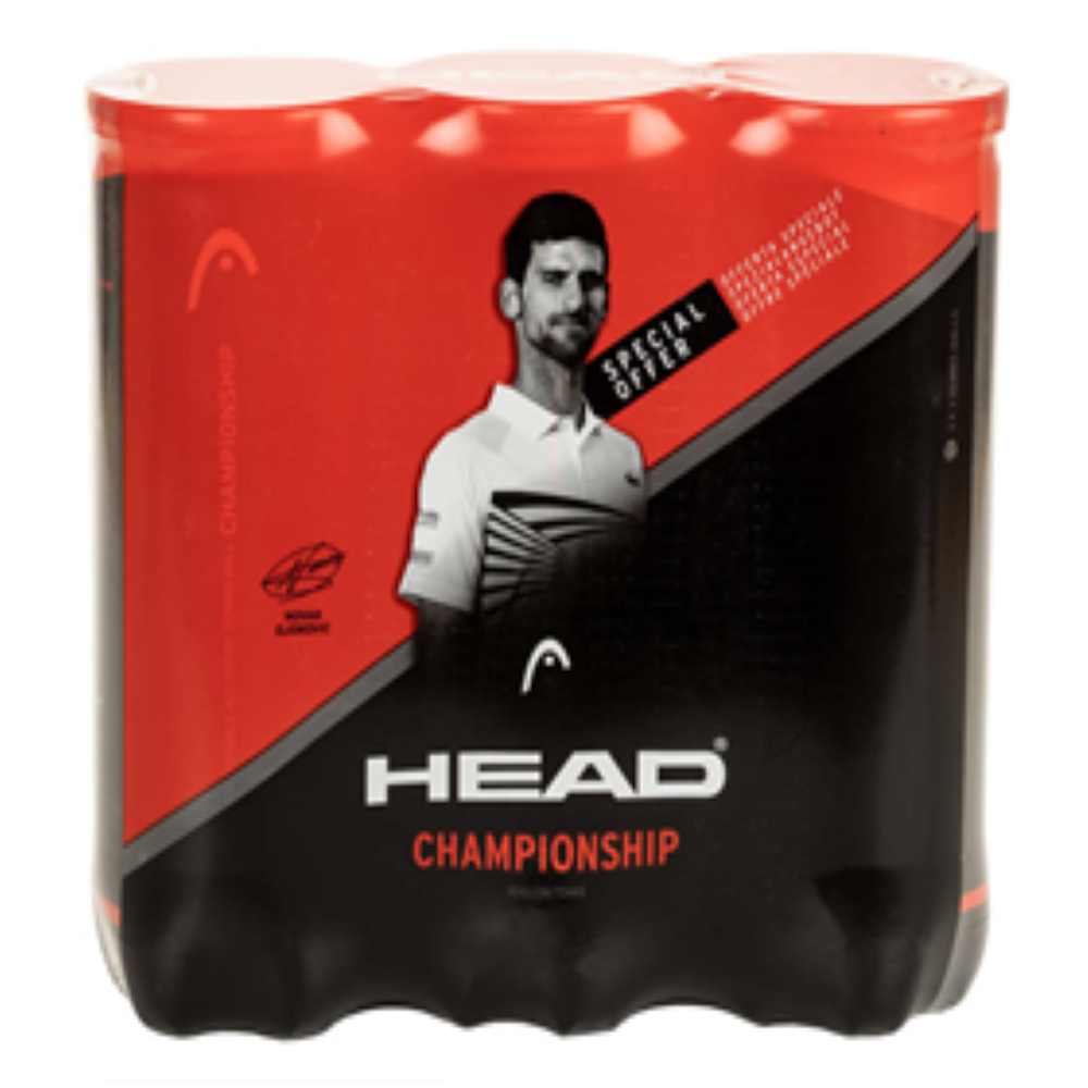 PELOTAS TENIS HEAD 3B CHAMPIONSHIP NOVAK AMARILLO-0