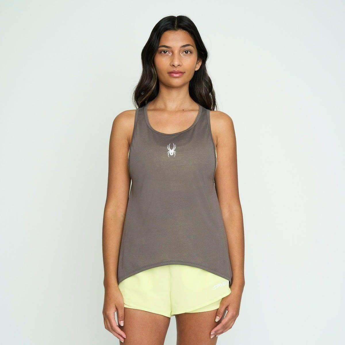 Polera Sin Mangas Lifestyle Mujer Spyder Gris-0