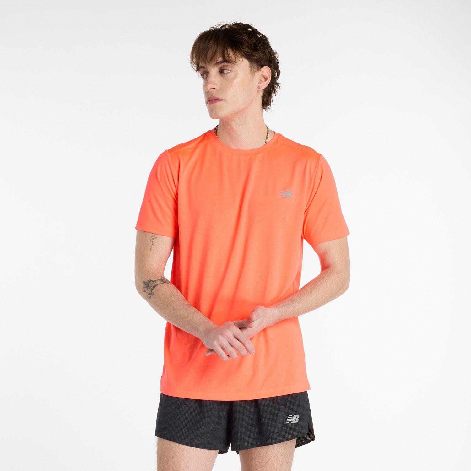 Polera Running Hombre New Balance Sport Essentials Rojo-0