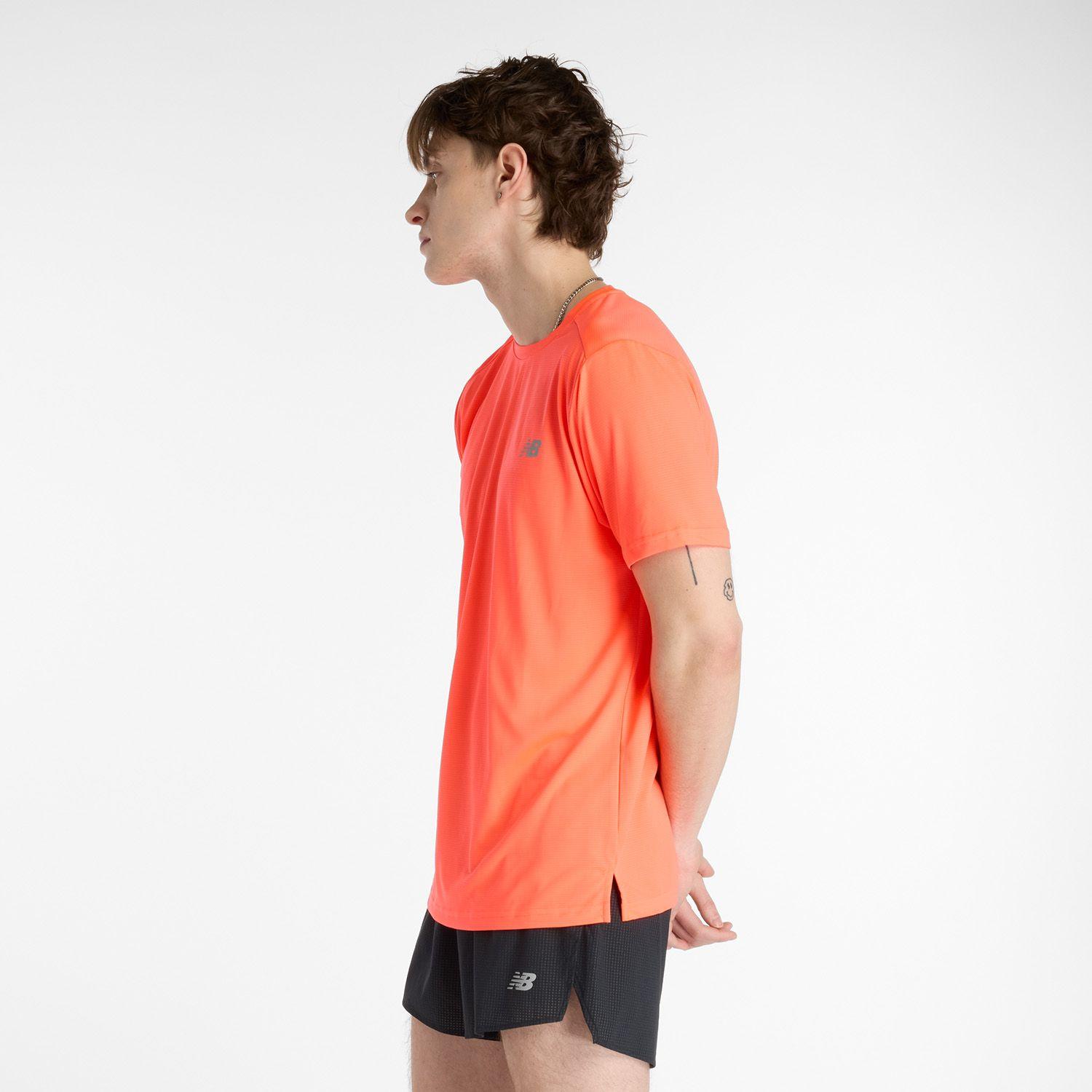 Polera Running Hombre New Balance Sport Essentials Rojo-5