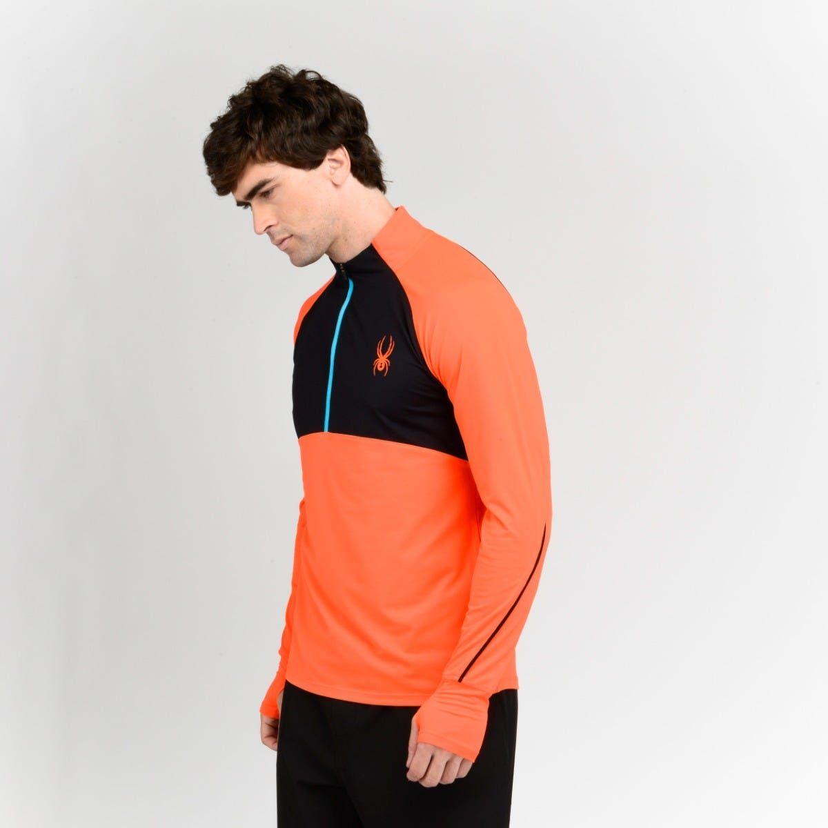 Polerón Entrenamiento Hombre Spyder Quarter Zip Andes Rojo-1