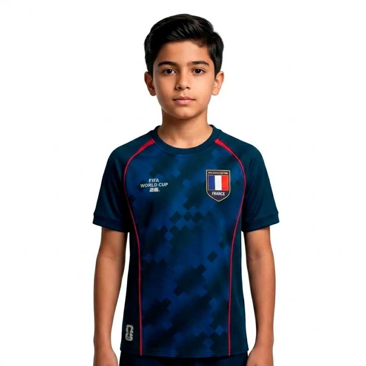Camiseta Futbol Niños Fexpro fifa fanwear ROTW Francia azul-0