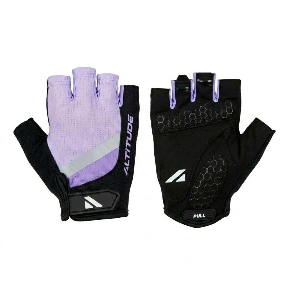 Guante ciclismo mujer Altitude MTB Short finger Violeta-3