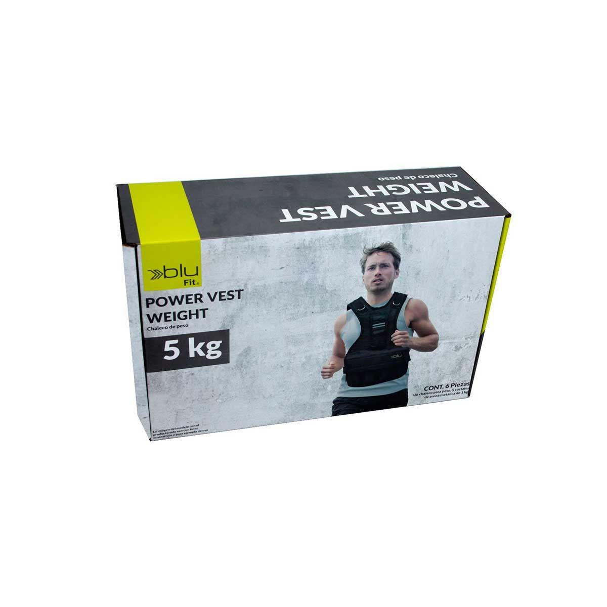 Chaleco De Peso Ajustable Fitness Blu Fit 5K-5